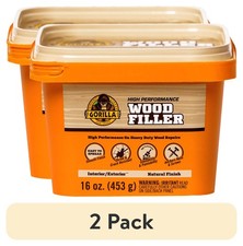 Wood Filler Natural Finish 16 oz Gorilla All Purpose Indoor Outdoor 2 Pack