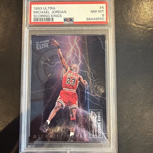 1993 Fleer Ultra Michael Jordan Scoring Kings card #5 graded PSA 8 NM-MT