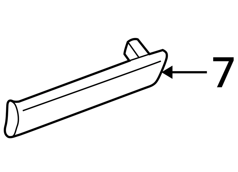 SE ADAPTA A CHEVROLET BLAZER 2001-2005 MOLDURA ASM-RR S/D*NEGRO 15090384 - NUEVO OEM Foto 3 de 3