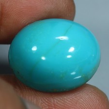 25.96 Cts Loose Gemstone 100  Natural Unheated Blue Turquoise Cabochon