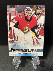 2019-20 Upper Deck Hockey Joey Daccord Young Guns Rookie Card Senators #477