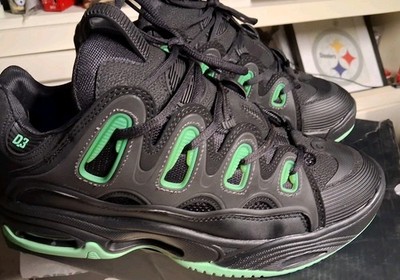 NEW RARE Osiris D3 2001 Glow In DARK Shoes Size 11 1/2 - Nos Skateboard  11.5 