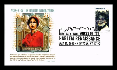 US COVER ANNE SPENCER VOICES OF HARLEM RENAISSANCE FDC PANDA CACHET