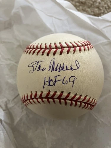 Stan Musial Signed Baseball, HOF 69, RJ COA