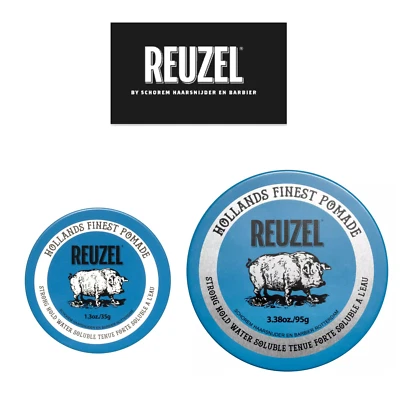 Reuzel Blue Pomade Water Soluble Strong Hold High Shine 35g/95g
