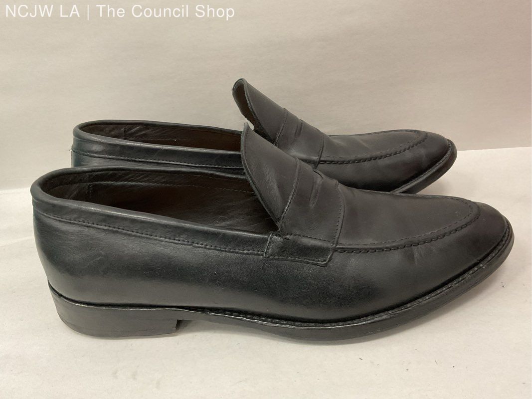 TACCO Men's Black Penny Loafer Shoes- SZ