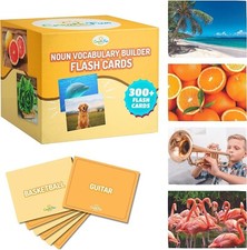 CreateFun Noun Vocabulary Builder Flash Cards - 300 Speech Therapy  ESL Photos