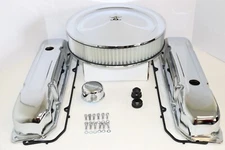 BB Chrysler Chrome Engine Dress Up Kit Valve Covers 14" Air Cleaner 383 413 440