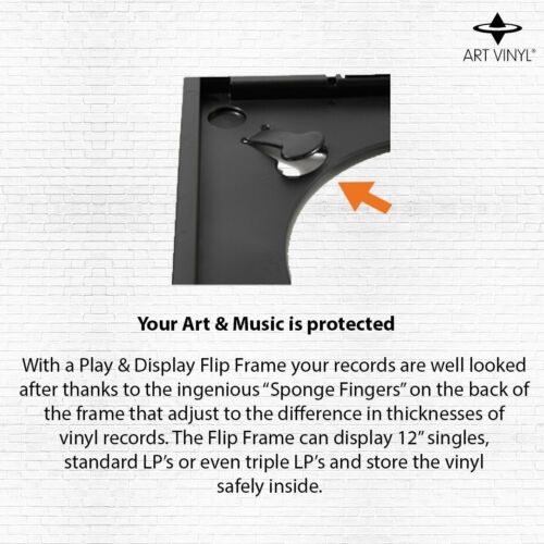 Vinyl FLIP Frame Wall Album Display Frame for LP 12" Record Cover Sleeve Black - Picture 6 of 12