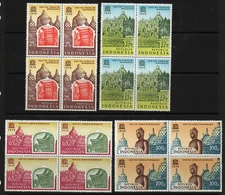 Indonesia - Sc# 947 - 950 MNH / Blocks (4)   -    Lot 0922084