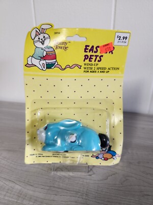 Imperial Wind Up Bunny Towne Easter Pets Rabbit Sealed on Card NOS | eBay