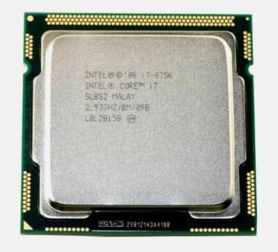 Intel Core i7-875K 2.93GHz Quad-Core 2.93GHZ 8MB Socket 1156 CPU Processor
