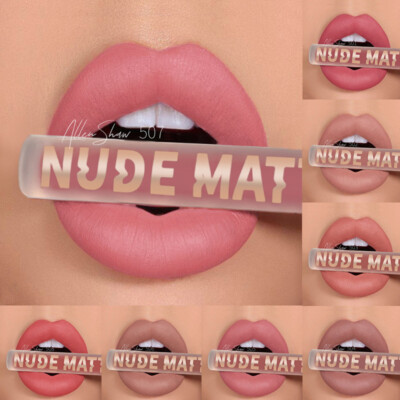 Matter Flüssiger Lippenstift Nude-Glanz Lippenlack Antihaftbeschichtung /s