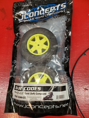 JCONCEPTS #3044-05 Bar Codes Fits 3.0'' x 2.2'' Gold Soft Compound -Mid America