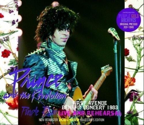 Prince Purple Rain Live And Rehearsal 2 CD DVD First Avenue Benefit Concert 1983 - Afbeelding 1 van 4