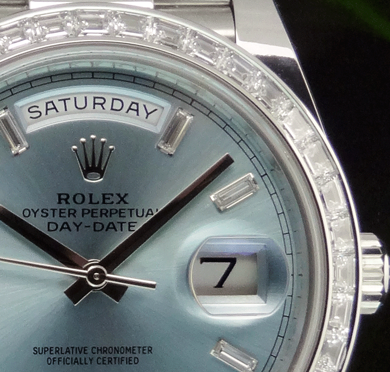 GHQパブロ　4P Rolex Day-Date 40 watch: platinum - m228396tbr-0002