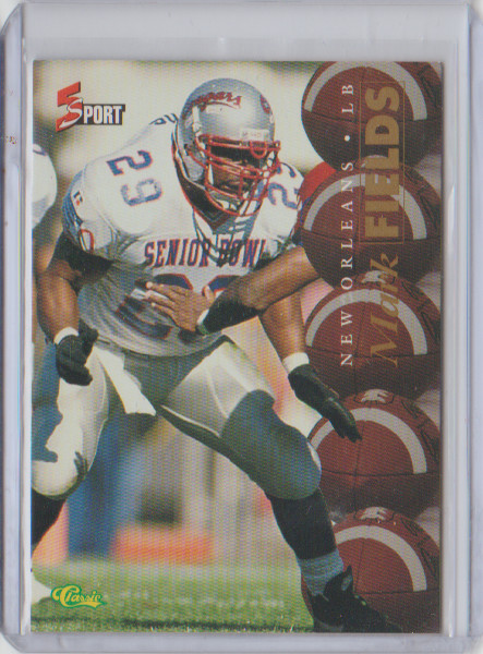 1995 Classic Five Sport Rookie #55 Mark Fields New Orleans Saints