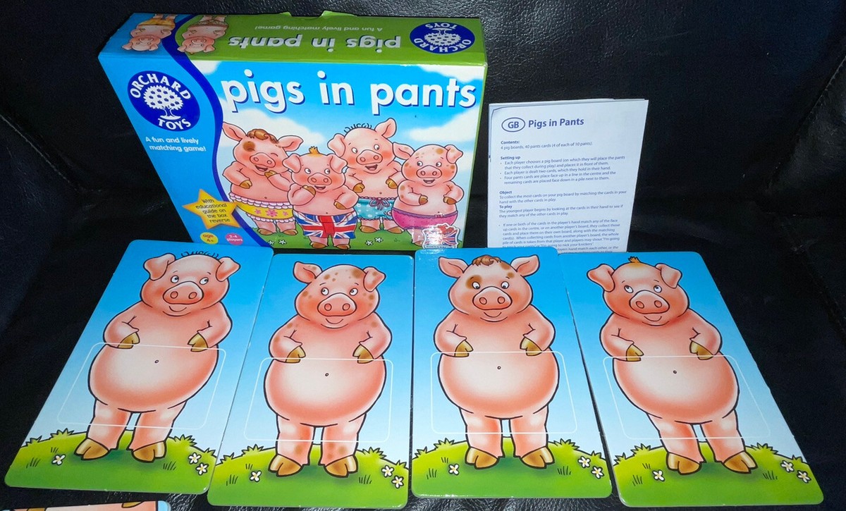 ORCHARD TOYS PIGS IN PANTS GAME COMPLETE WITH INSTRUCTIONS