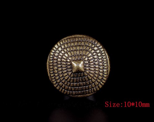 50pcs Brass Pyramid Punk Rock Leather Bag Shoe Studs CRAFT Biker Fashion Goth - Picture 3 of 10