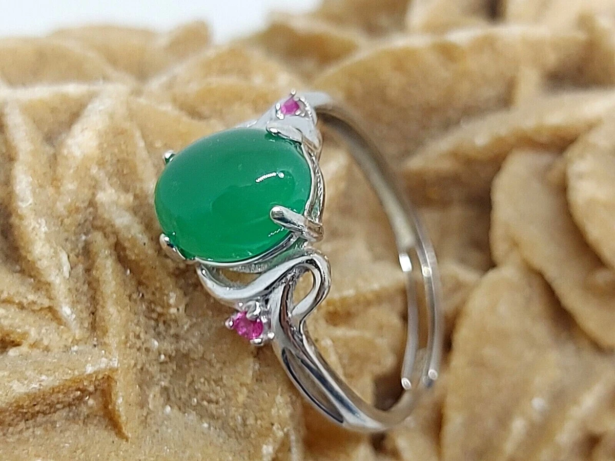 Green ruby stone ring online