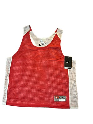 Nike Team Scrimmage Practice Reversible Mesh Tank Jersey Women’s Large/XL  Red