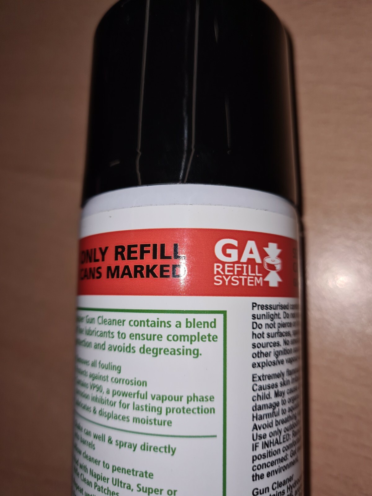 Napier Shot Gun Cleaner Spray Aerosol Lubricant Oil Vp90 Cleaning