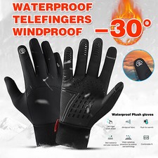 Winter Thermal Gloves Touch Screen Waterproof Anti-Slip Gloves for Cold Weather