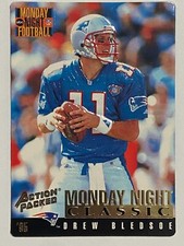 1995 Action Packed #105 Drew Bledsoe New England Patriots Monday Night Classic