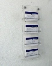 Visitenkartenwandhalter,Visitenkartenhalter,4-fach 