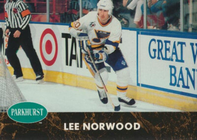 1991-92 Parkhurst French #373 LEE NORWOOD - St. Louis Blues