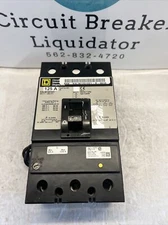 Square D KAL361251021 3 pole 125 Amp 600 Volt Shunt Trip Circuit Breaker refurb