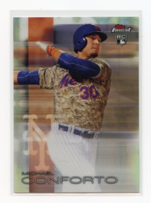 Michael Conforto RC 2016 Topps Finest Camo Jersey SP Variation #108 Mets 