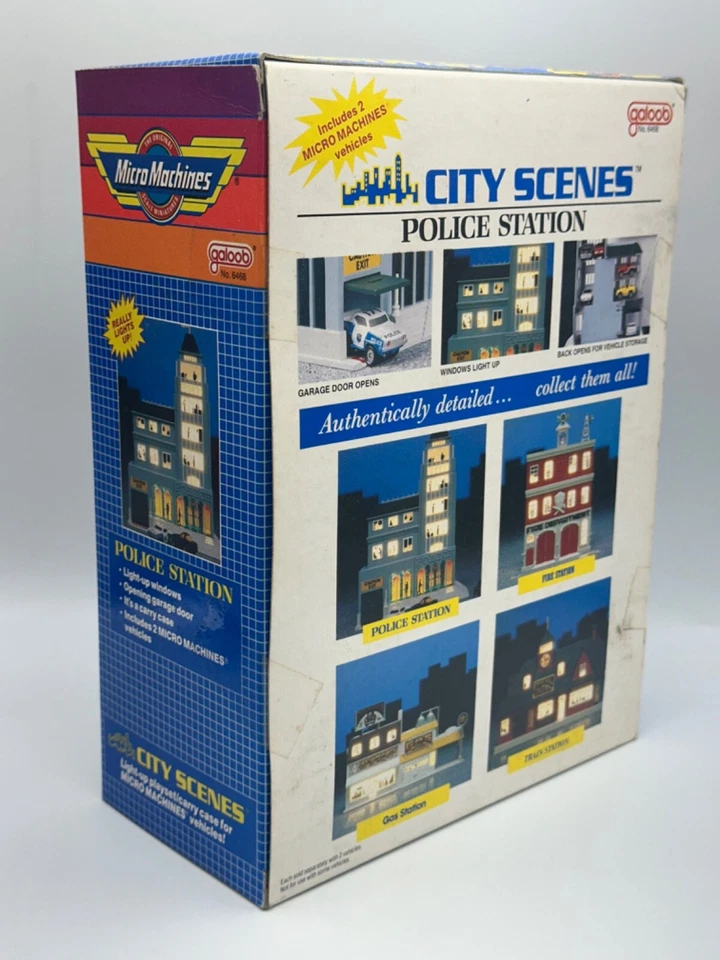 Micro Machines Galoob City Scenes Police Station with Cars, Sealed New in Box - Image 3 of 4