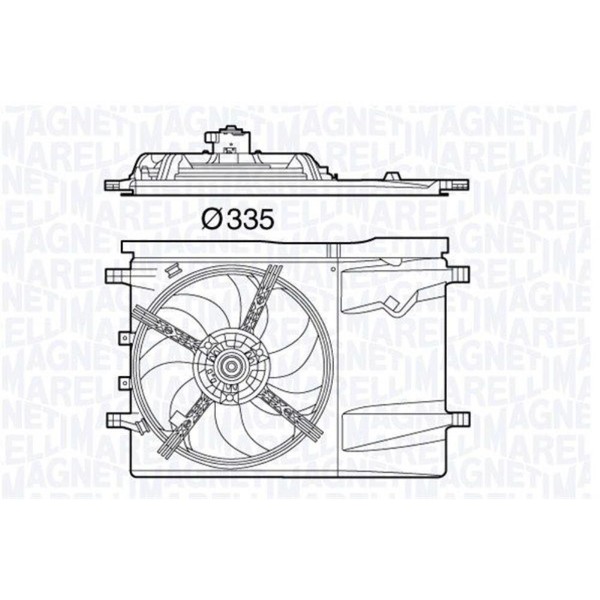 Magneti Marelli LüFter MotorküHlung FüR Fiat Ducato Pritsche/Fahrgestell-image
