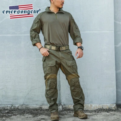 Emerson Ranger Green G3 Combat Tactical Shirt Pants Set Men BDU Military Uniform