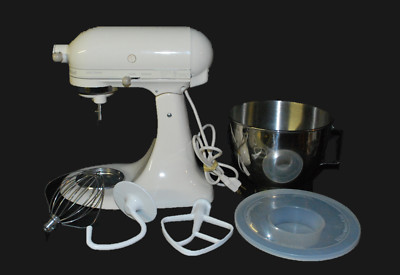 KitchenAid 4.5 Quart Ultra Power Mixer w/Attachments - Almond Cream, KSM90