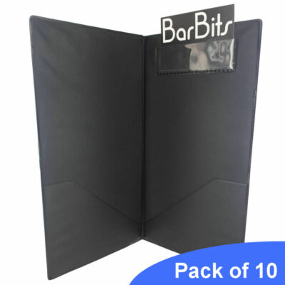 10 BarBits schwarz klassischer Geldscheinpräsenter - Gäste Scheckbuch Quittung Brieftasche Hülle
