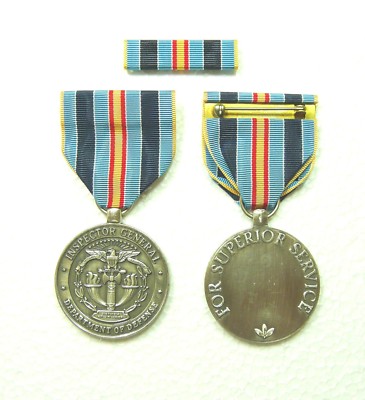 DoD Inspector General Civilian Superior Service Medal, type 2, OBSOLETE set