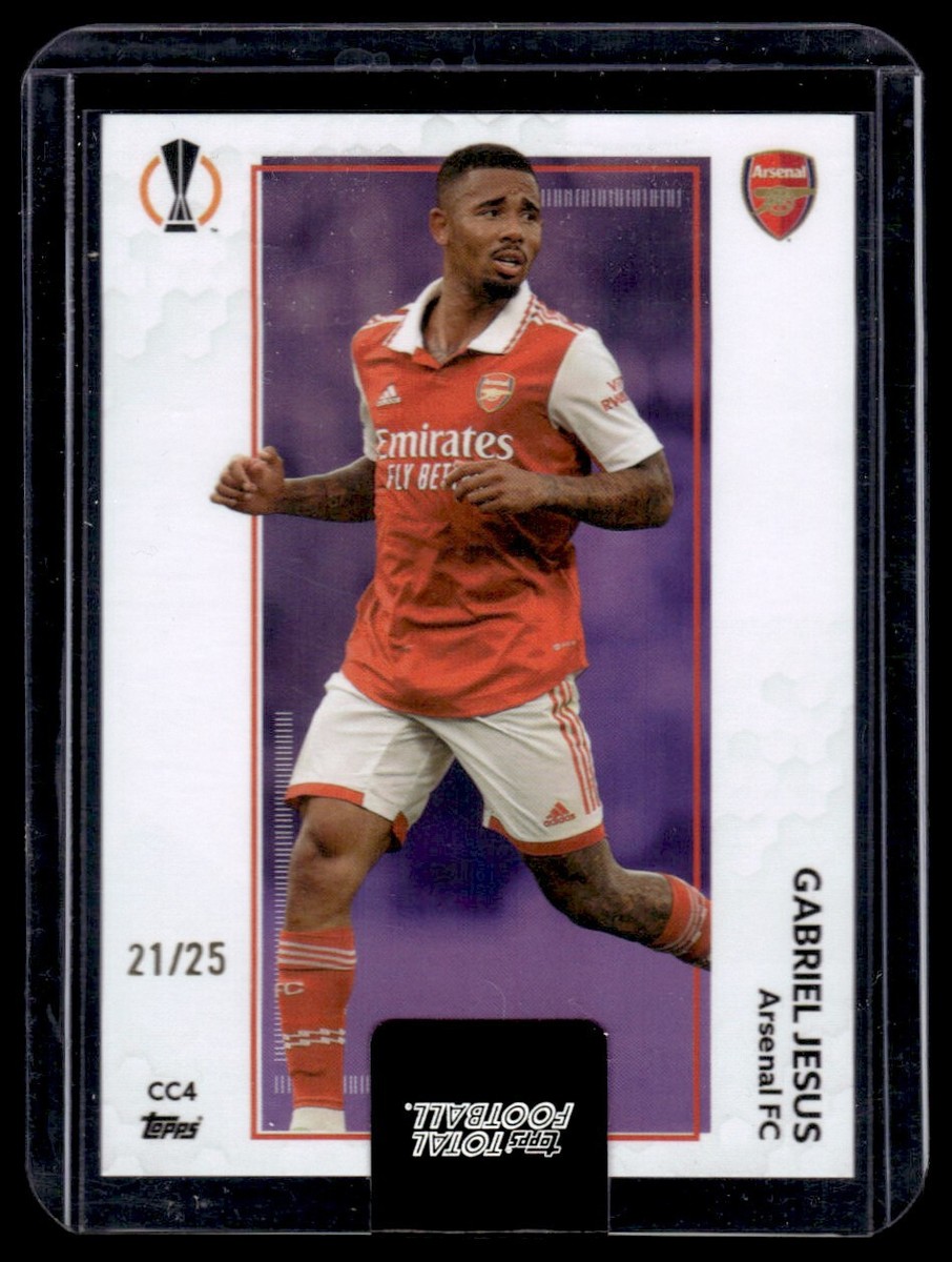 2022 Topps Total Football Purple Parallel /25 Gabriel Jesus