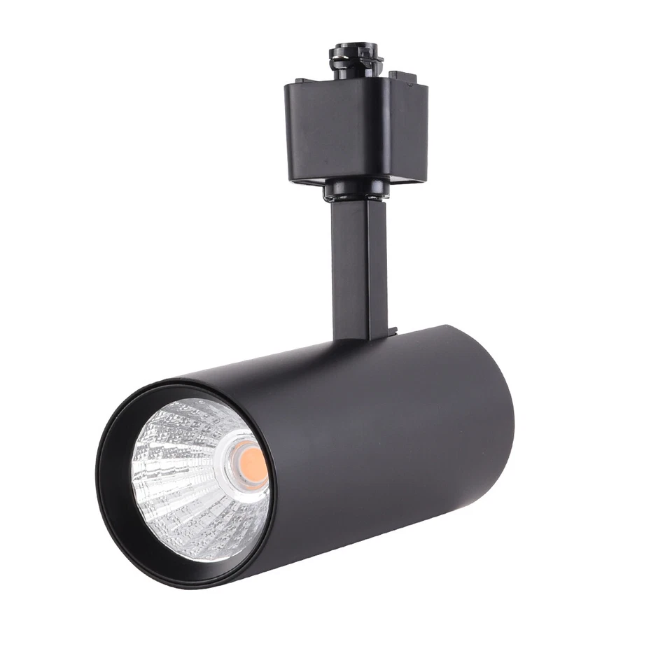 Paquete de 6 cabezales de iluminación LED de pista de 16,5 W compatibles con tipo H 4000K NW negro Foto 2 de 4