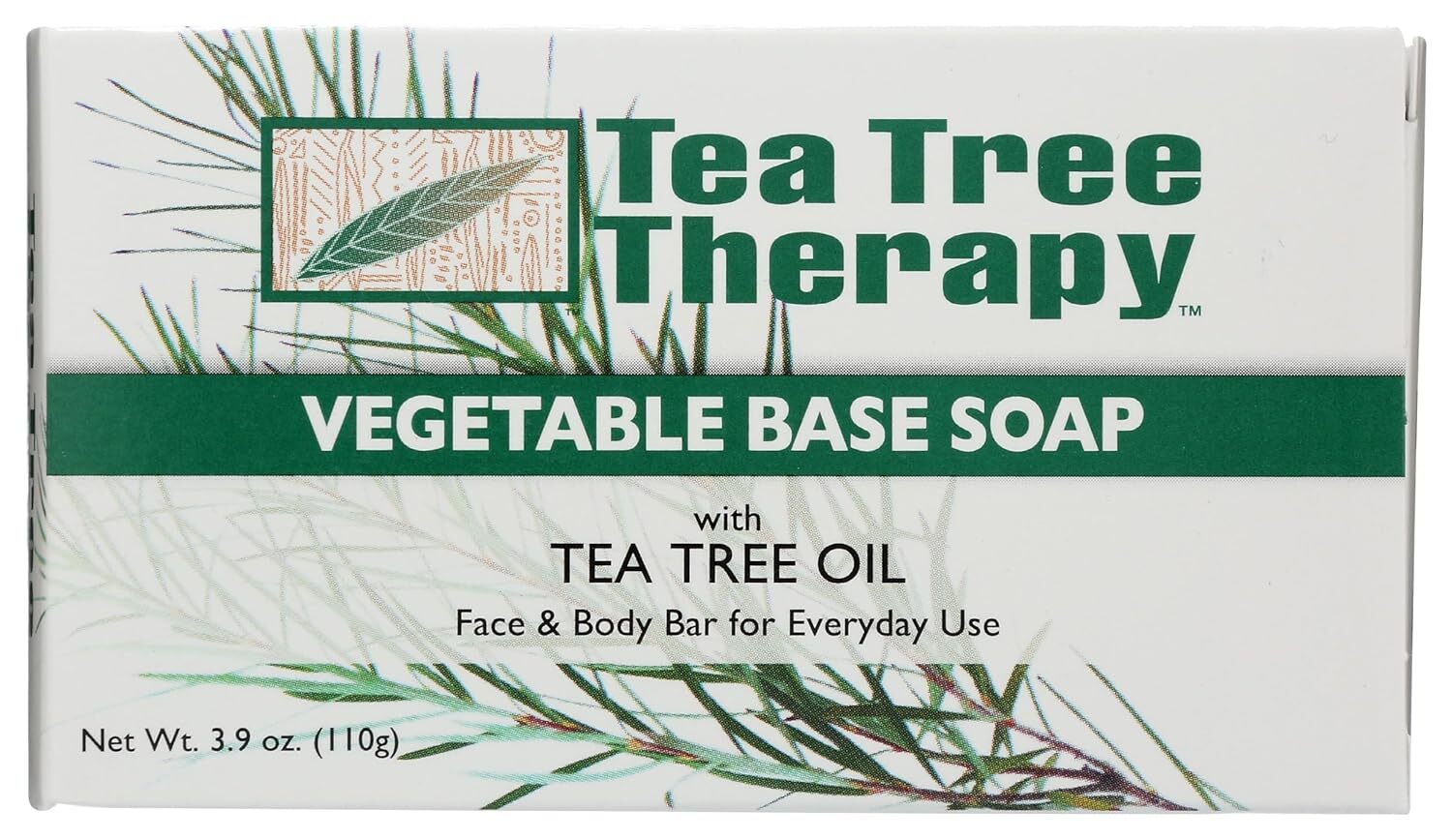 Мыло на растительной основе Tea Tree Therapy с маслом чайного дерева, 3,9 унции