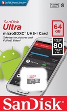 Tarjeta MicroSD 64GB Externa Para Celulares Android Samsung Expandible