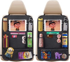 Car Seat Back Seat Organizer With 10 Storage Pocket Tablet Holder For Kids
