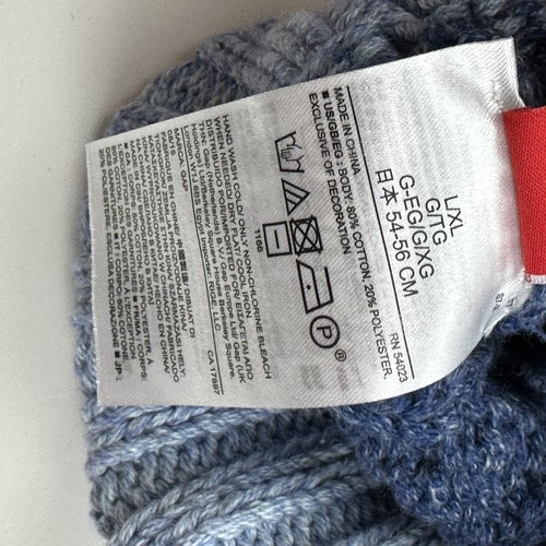 Gap Kids Beanie Youth Girls Size L/XL Multi Blue Cable Knit Hat ED Ellen D - Picture 6 of 6