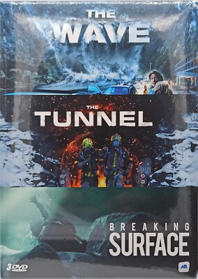 COFFRET 3 DVD THE WAVE + THE TUNNEL + BREAKING SURFACE neuf sous blister