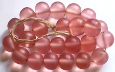 Bead Strand, Resin, Mauve Color, 24 Pcs, 16mm, 2mm Beading Holes, Durable, Light