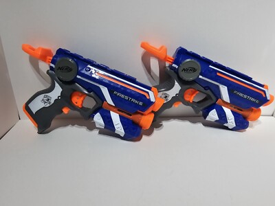 Nerf N-Strike Elite Firestrike Blaster Blau X2