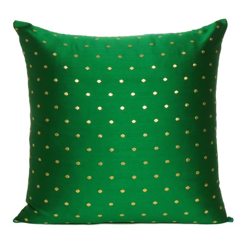 Cushion Cover Art Silk Indian Throw Pillow Cover Sofa Pillowcase Christmas Decor - Picture 64 of 66