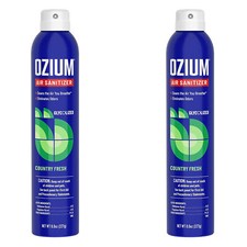 Ozium 8 Oz. Air Sanitizer  Odor Eliminator Homes, Cars, Country Fresh, 2 Packs