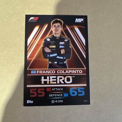 Franco Colapinto Topps Turbo Attax 2023 HERO Card # 246. Neu